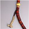 Image 2 : Vintage Chinese Tibet Buddhist Kapala Bone Beads Prayer Necklace Total