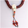 Image 5 : Vintage Chinese Tibet Buddhist Kapala Bone Beads Prayer Necklace Total