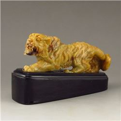 Chinese Shoushan Stone Statue - Tiger