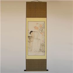 Chinese Ink on Paper Figure Painting He Jiaying 1957-