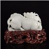 Image 6 : Superb Chinese Hetian Jade Statue - Kylin