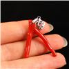 Image 4 : Beautiful Chinese Red Coral Lucky Necklace