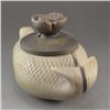 Image 3 : Chinese Natural Jade Fish Shape Teapot