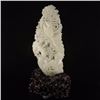 Image 8 : Openwork Chinese Hetian Jade Statue - Crane & Pine Tree