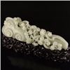 Image 7 : Openwork Chinese White Hetian Jade Ruyi Monkey Statue