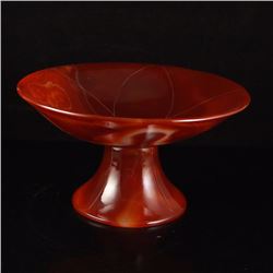 Beautiful Chinese Red Agate Fruit Plate