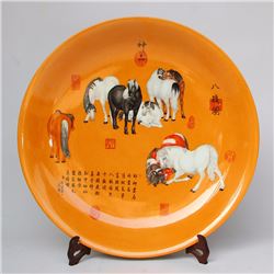 Superb Chinese Qing Dynasty Enamels Porcelain Big Plate