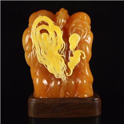 Indonesia Jin Tian Huang Statue - Two Old Men W Certificate