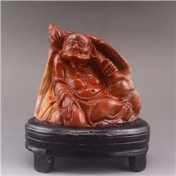 Chinese Shoushan Stone Statue - Dharma