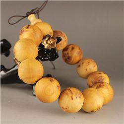 20 mm Chinese Thuja Sutchuenensis Wood Beads Bracelet