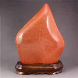 Beautiful Color Chinese Pallisandro Classico Original Stone Statue