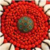 Image 5 : Handmade Tibet Jewelry Box Inlay Red Coral & Shell