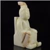 Image 3 : Chinese Natural Jade Statue - Sage