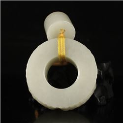 Chinese Natural Hetian Jade Lucky Pendant
