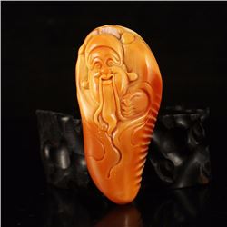 Tridacna Pendant - Fortune Taoism Deity