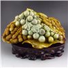 Image 1 : Superb Chinese Shoushan Stone Statue - Peanuts & Grapes