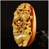 Image 3 : Chinese Huanglong Jade Pendant - Two Lions