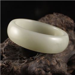 Internal Diameter 55 mm Chinese Hetian Jade Bracelet