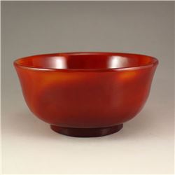 Beautiful Color Chinese Natural Red Agate Bowl