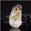 Image 2 : Chinese Hetian Jade Pendant - Two Fortune Toads