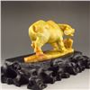 Image 4 : Hand Carved Chinese Shoushan Stone Statue - Ox