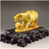 Image 5 : Hand Carved Chinese Shoushan Stone Statue - Ox