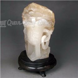 Chinese Natural Shoushan Stone Statue