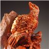 Image 2 : Chinese Shoushan Stone Statue - Eagle & Pine Tree