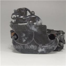 Chinese Hetian Jade Pendant - Fortune Beast