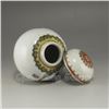 Image 8 : Chinese Famille Rose Porcelain Rouge Box