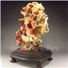 Image 7 : Chinese Shoushan Stone Statue - Cranes & Pine Tree