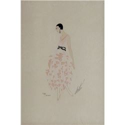 Untitled - Lady in Patterned Dress