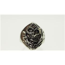 #1-STAINLESS STEEL GRIM REAPER MEN'S RING