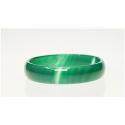 #3-GENUINE GREEN AGATE BANGLE