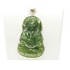 Image 1 : #5-STERLING SILVER GENUINE JADE PENDANT