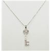 Image 2 : #9-STERLING SILVER DIAMOND PENDANT