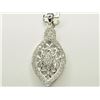 Image 1 : #11-STERLING SILVER CUBIC ZIRCONIA PENDANT