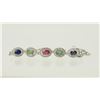 Image 2 : #12-STERLING SILVER SAPPHIRE ,RUBY ,EMERALD