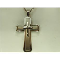 #17-STAINLESS STEEL  PENDANT NECKLACE