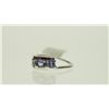 Image 2 : #18-STERLING SILVER TANZANITE RING