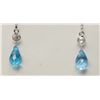 Image 2 : #22-14KT GOLD  TOPAZ EARRINGS