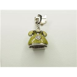 #30-STERLING SILVER DIAMOND PENDANT