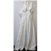 Image 1 : SIZE 8 NEW HALTER TOP BEADED WAIST WEDDING GOWN