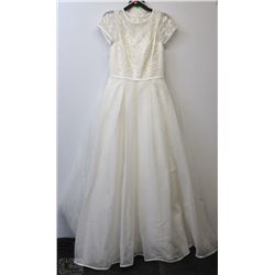 SIZE 12 NEW LACE TOP EMBROIDERED/BEADED WEDDING