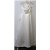 Image 1 : SIZE 8 NEW SATIN WEDDING GOWN WITH TRAIN