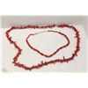 Image 1 : 2 CORAL NECKLACES