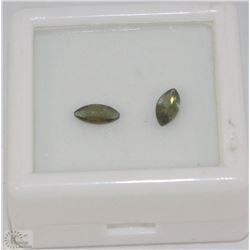 TRP270) NATURAL TOURMALINE 2PCS= 1CT FOR EARRINGS