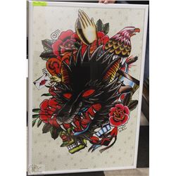 FRAMED COLOURFUL POSTER