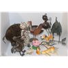 Image 1 : A LOT OF ANIMAL SCULPTURES, SOME WOOD & SOME METAL