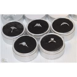 TRP277) FIVE HIGH QUALITY FASHION RINGS